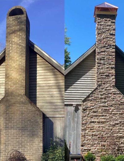 Custom Stone Masonry and Chimney Cap